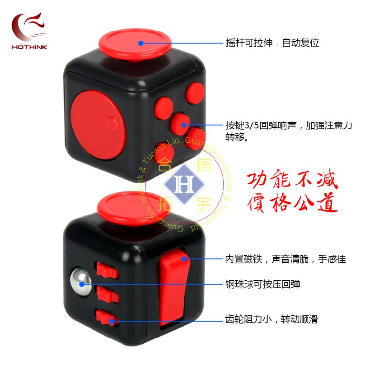 迷彩色減壓魔方手指指尖骰子fidgetcube 密碼鎖解壓方塊迷你魔方