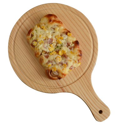 木制披薩盤西餐用具牛排pizza盤子松木原色切披薩蛋糕托盤