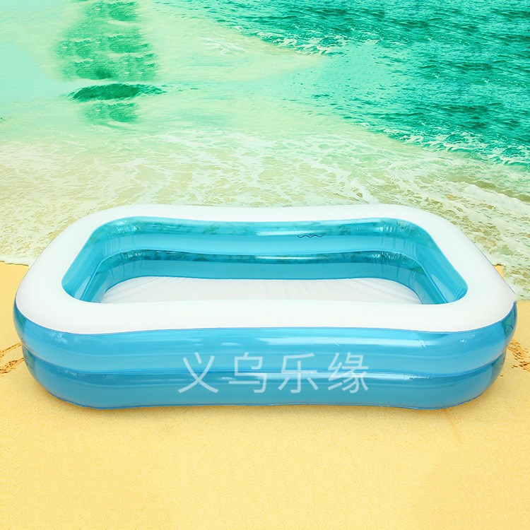 嬰兒家用加厚環(huán)保PVC水池嬰兒充氣方形洗澡浴盆 充氣游泳池 批發(fā)