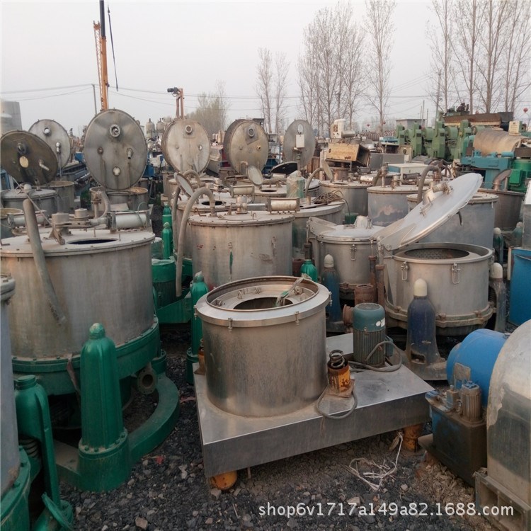 低價出售二手三足下卸料離心機，二手SS800型三足襯塑離心機