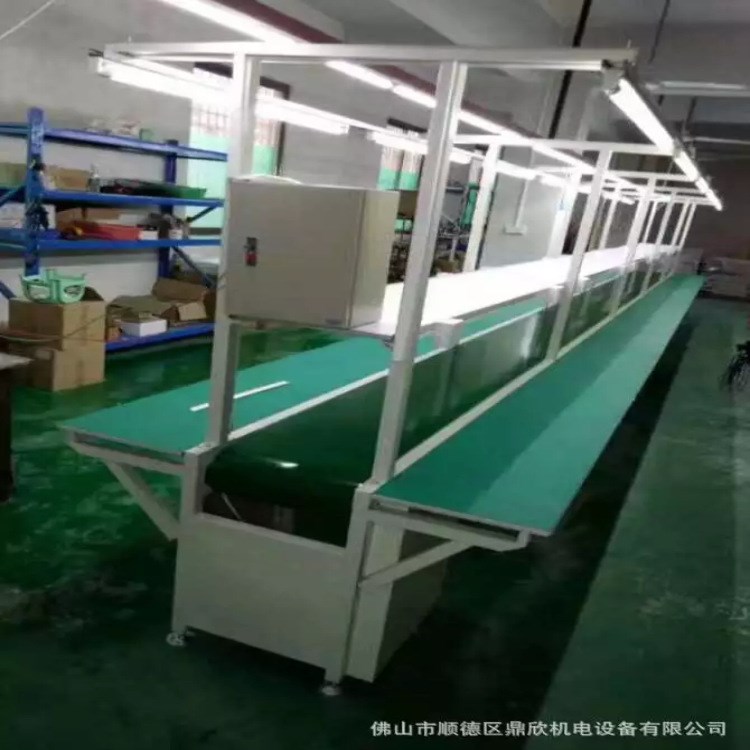 佛山皮帶流水線生產(chǎn)廠家車間皮帶輸送機(jī)包裝組裝傳輸拉流水線