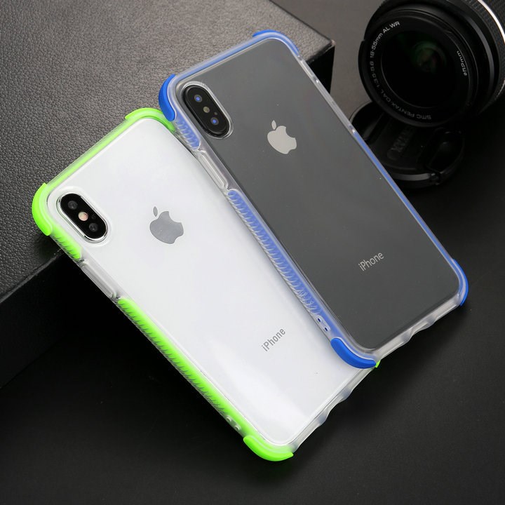 外貿(mào)iphoneX手機(jī)殼透明tpu軟殼蘋果7四角防摔殼三星S9plus保護(hù)套