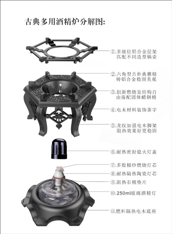 潮州供应酒精炉 火锅涮涮锅 个人火锅 酒精炉套巧克力炉