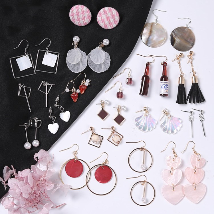 顯臉瘦的耳環網紅耳釘女氣質韓國冷淡風百搭耳墜 超仙hiphop吊墜