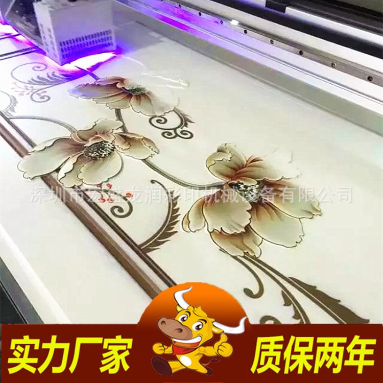 貴州鋼化玻璃移門數(shù)碼印花機 日本精工百葉衣柜推拉門彩繪上色機