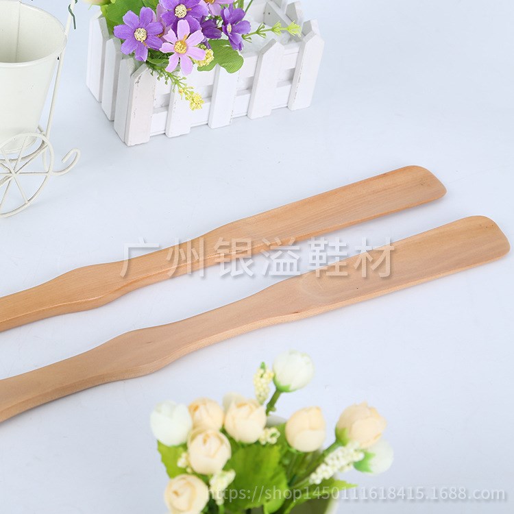 批發定制 木質鞋拔 廠家實木酒店可掛式便攜提鞋器木質鞋拔子