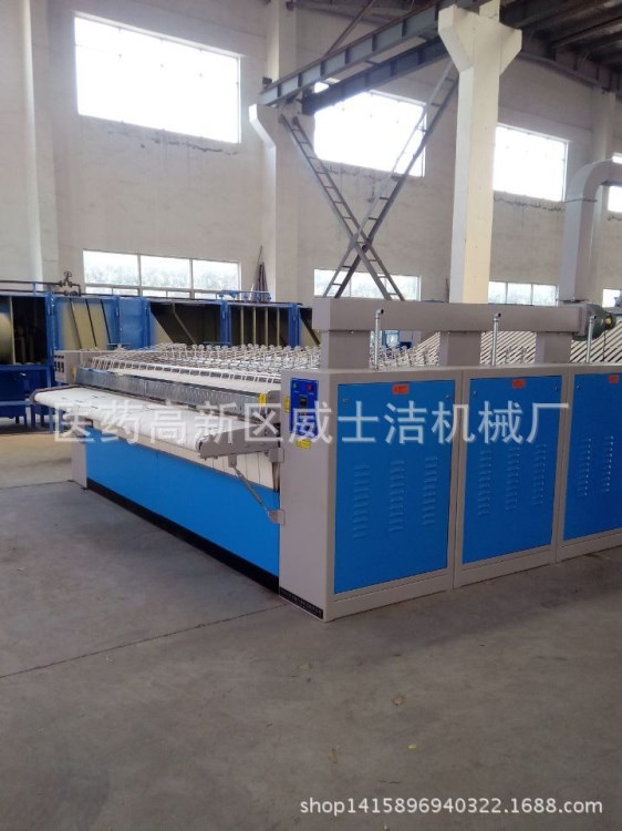 (廠家供應)吉首2016年新款天然氣導熱油床單燙平機 雙滾熨平機