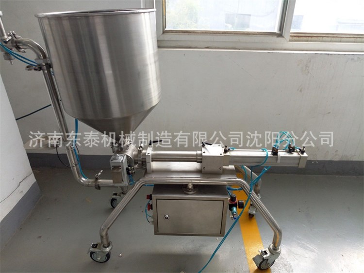 半自動膏體醬類灌裝機 辣椒醬膏狀灌裝機 可加熱醬類灌裝機