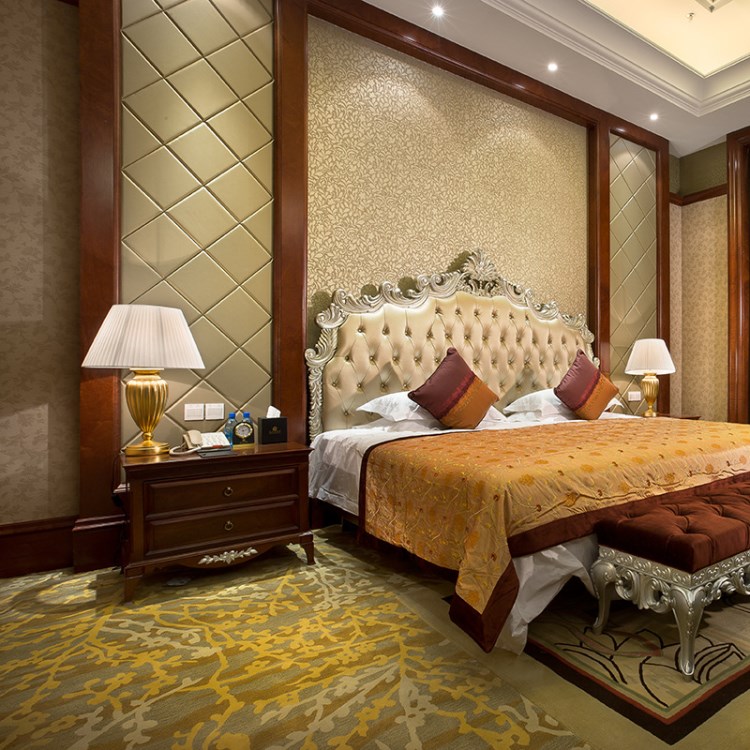 豪華酒店標間雙人床 賓館床 客房家具 標間全套大床沙發廠家定制