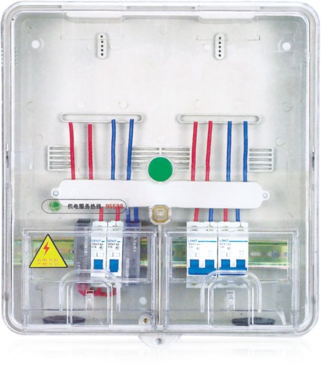 單相機械二表位A系列 浙江馬泰電力科技直銷 電表箱 透明電表箱