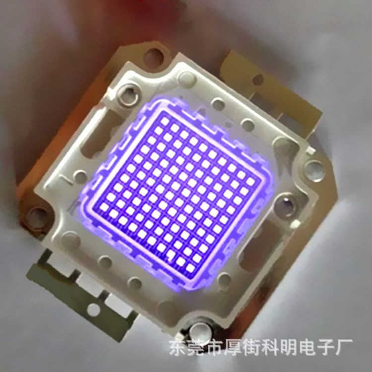 LED 大功率集成 100W紫光  波长370nm 10串10并 光宏45*45mil