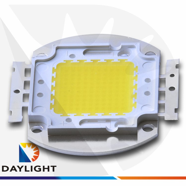 100w大功率led白光cob燈珠集成模組led光源圓形支架路燈投光燈用
