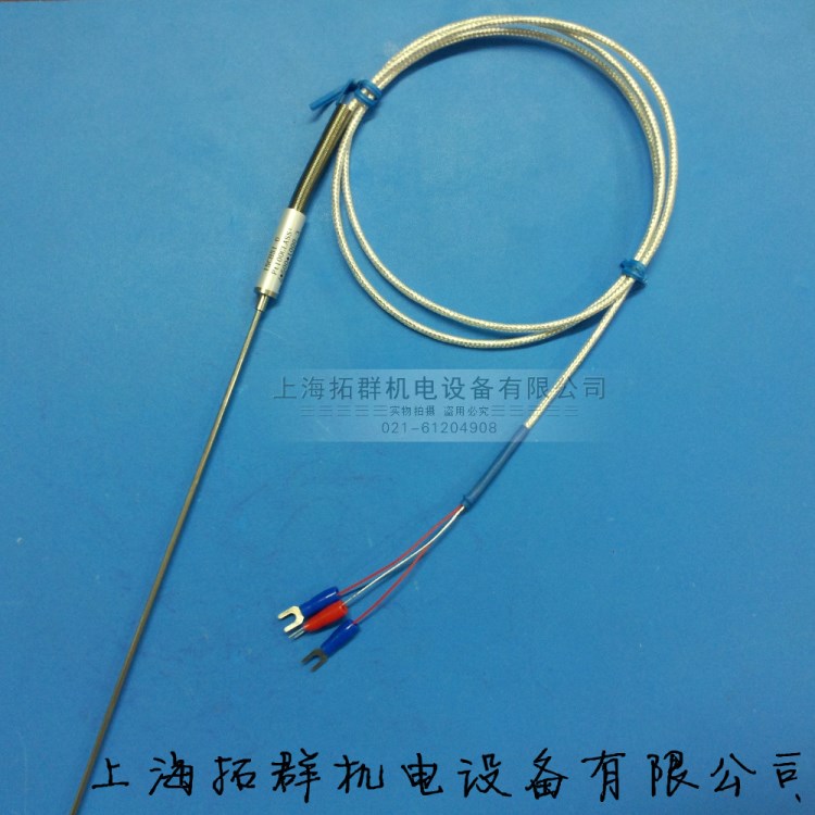 铠装热电阻PT100 超细铂热电阻WZPK-191 温度传感器 直径2MM