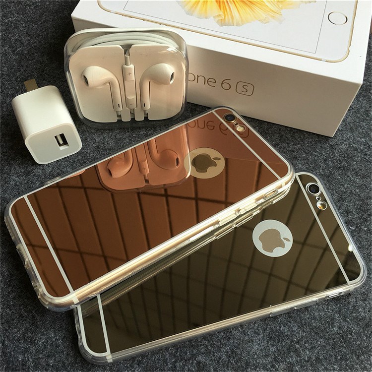 韓國電鍍鏡面iPhone6手機殼蘋果7 plus鏡子手機套5/6s防摔保護(hù)套