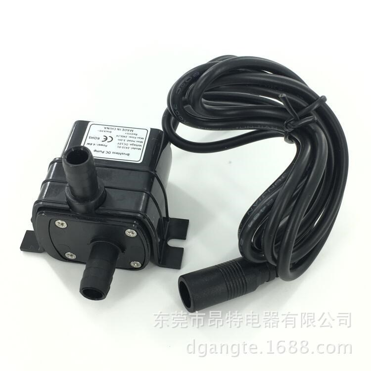 12V3米水培种菜器械散热水循环直流无刷水泵工艺喷泉微型水泵