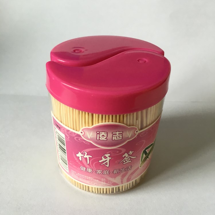 凌志牙簽廠提供天然環保酒店牙簽家用牙簽580罐裝竹牙簽