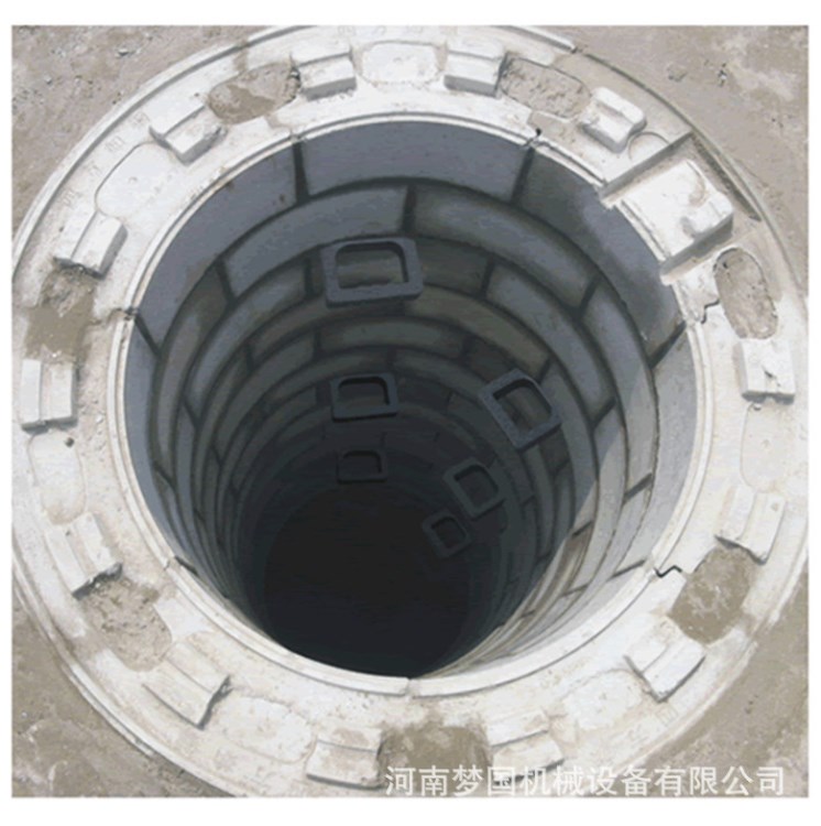 全自动雨水污水弧形连锁窨井砖机 混凝土检查井砌块砖机生产厂家