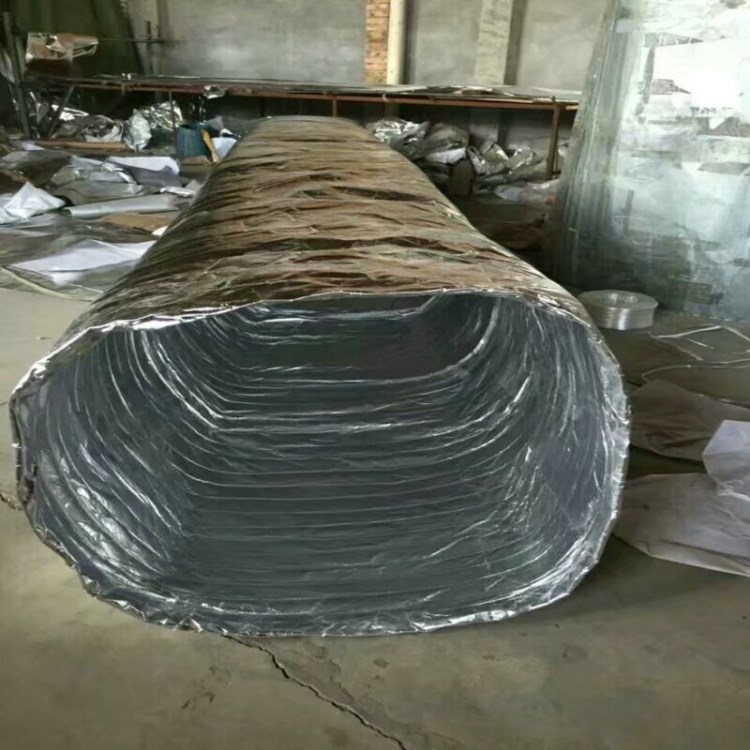 河北洪兆風機出風軟連接 方形伸縮軟管 鋁箔纖維布軟管