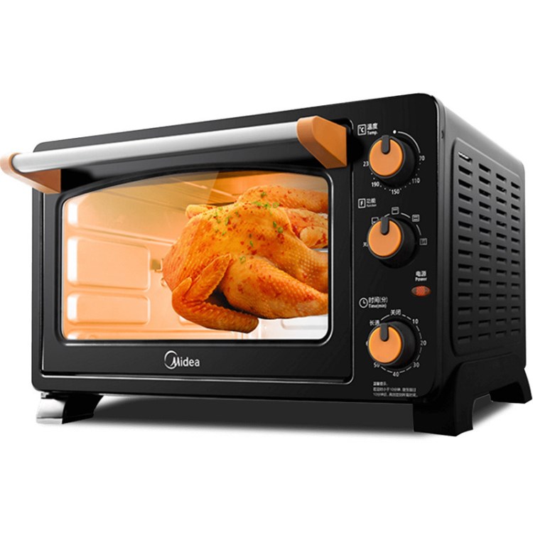 Midea/美的 MG25NF-AD家用多功能25升小電烤箱 旋轉烤叉