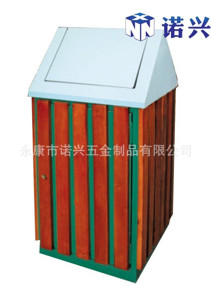 【廠家直銷】鋼木垃圾桶 環(huán)衛(wèi)分類公園 果皮箱 戶外垃圾桶 80304