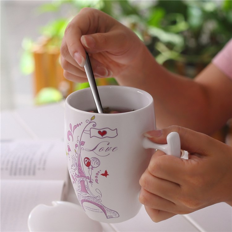 廠家批發(fā)創(chuàng)意禮品馬克杯定做logo卡通陶瓷咖啡杯帶蓋日用喝水杯子