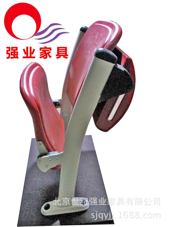 中空吹塑座椅大分體階梯教室排椅北京強業廠家直銷抽拉寫字板