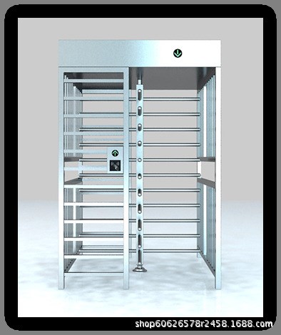 90度十字单通道全高转闸 工地门禁系统全高闸 不锈钢十字转闸
