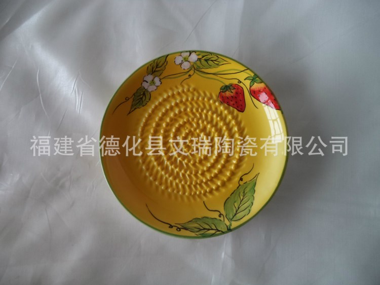 供應(yīng)陶瓷研磨器手動家用蒜蓉姜絲搗碎品果蔬加工品研磨碟