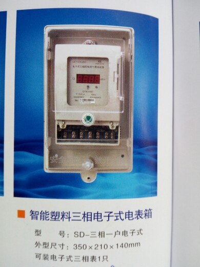 諾能電器  透明（電子式） 三相一戶電表箱