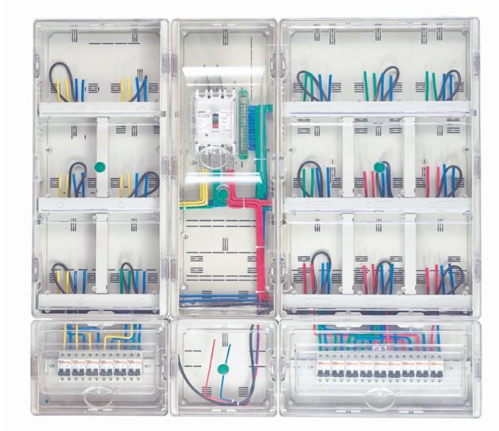 諾能電器 生產(chǎn)廠家15位透明電表箱15戶