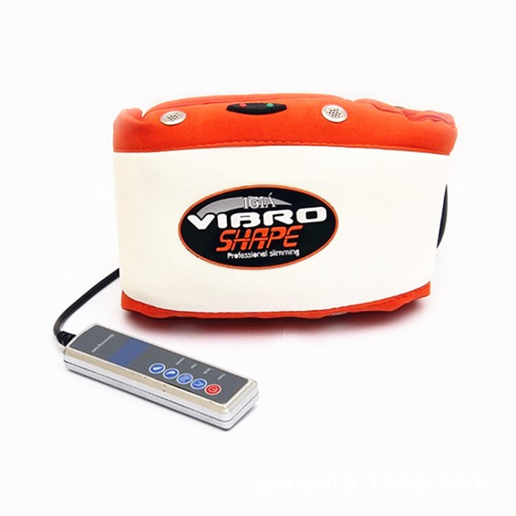 廠家直銷 VIBRO SHAPE橘紅色雙電機甩脂腰帶 按摩腰帶 按摩器