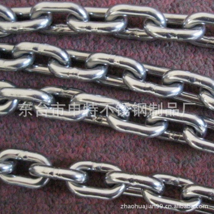 現(xiàn)貨批發(fā) 各種標(biāo)準(zhǔn)的304不銹鋼防護(hù)鏈條 316不銹鋼起重鏈條 廠家