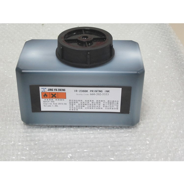 廣州精譽(yù)品牌噴碼機(jī)耗材IR-236BK/236BKA油墨 質(zhì)量廠價批發(fā)