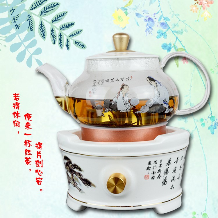 新款全自動加厚玻璃多功能電熱燒水壺花茶煮茶器廠家直銷禮品定制