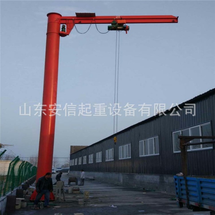 可定做立柱式懸臂吊360噸電動旋轉獨臂吊廠家 移動式小型圓管吊架
