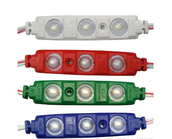 5730注塑模組 LED廣告光源1.2W 3燈 高亮 2835模組 貼片式 藍光
