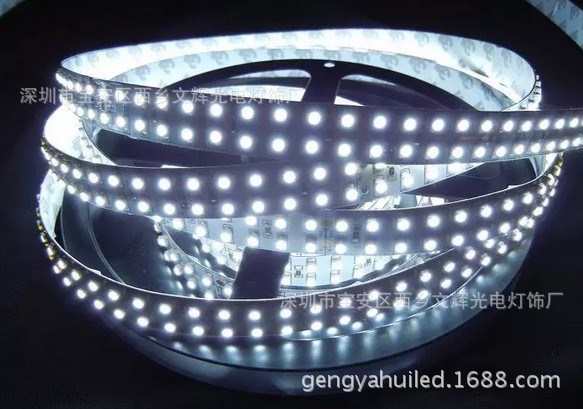 24VLED3528裸板軟燈條 LED3528雙排240燈軟光條 ,高亮板寬15mm