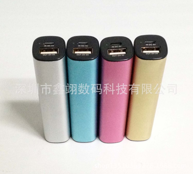 鋁合金圓柱形手機充電寶禮品移動電源，，圣誕禮品廠家低價直銷
