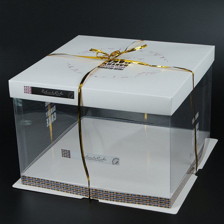 新品热卖批发大6寸大8寸大10寸西点烘焙包装盒方形生日蛋糕盒