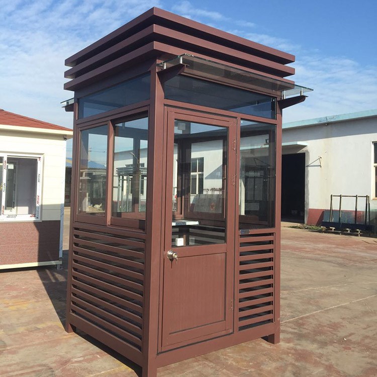 豪华钢结构保安岗亭成品 收费亭门卫岗亭 青岛岗亭厂家直销