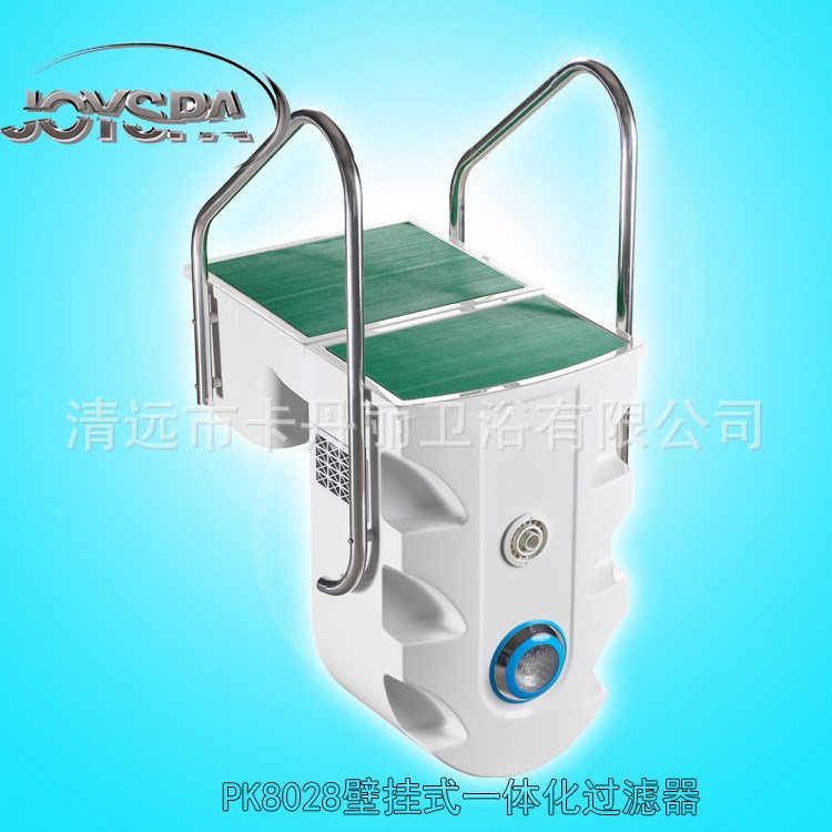 普克仕游泳池凈水過濾器 壁掛式一體機(jī)內(nèi)置投藥器PK8028定制