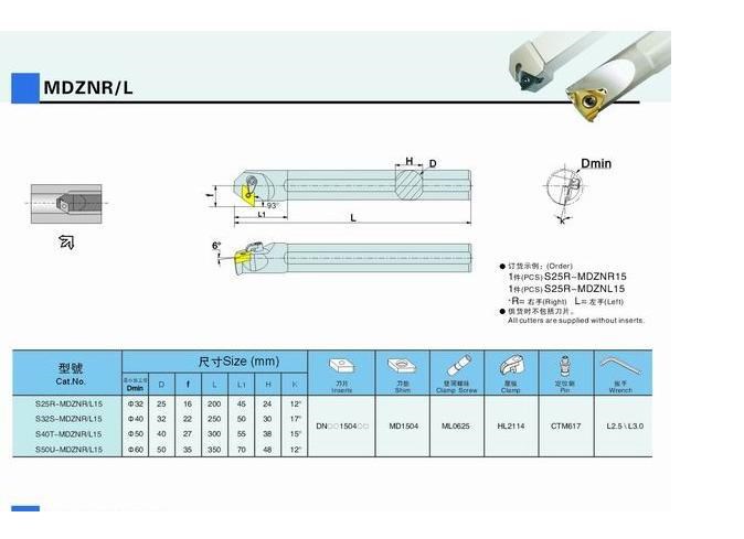 批發(fā) 銷售 內(nèi)孔車刀 S32S-MDZNR15