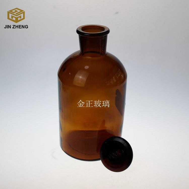 现货供应 1000ml 棕色小口试剂玻璃瓶  磨口瓶 全规格