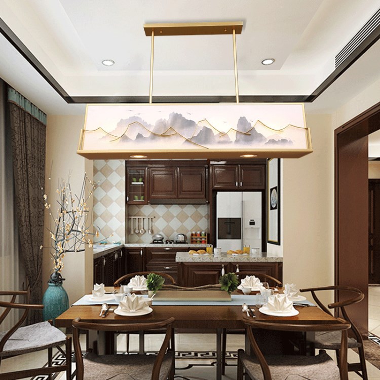 古典新中式家具家居LED燈飾燈具吊燈 中國(guó)風(fēng)鐵藝吊燈LED燈飾