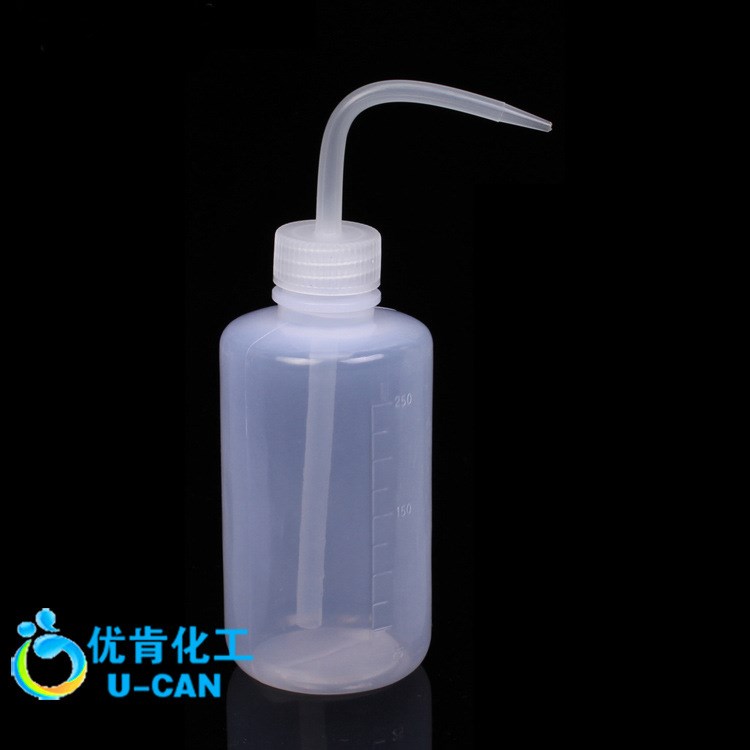 塑料洗瓶 帶刻度250 500 1000ml 彎管塑料擠瓶 吹氣瓶 沖洗瓶