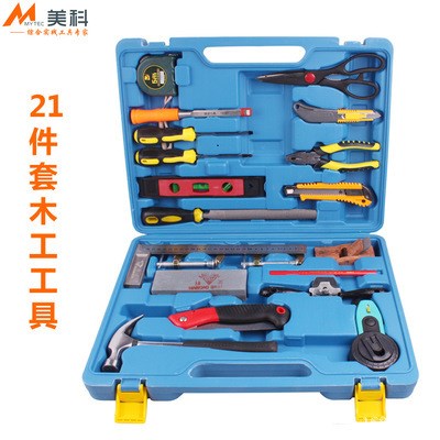 美科木工工具套裝 中小學(xué)勞技用品工具 教學(xué)用品套裝 21件套木工