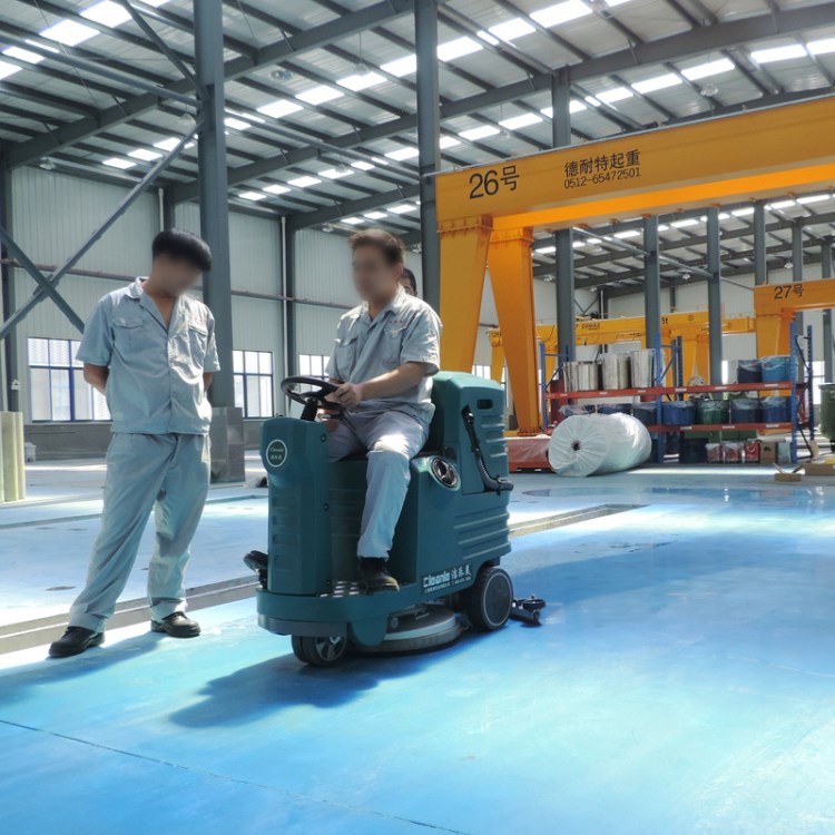工厂车间驾驶式洗地机超市商场车库医院用拖地机工业电瓶式洗地机