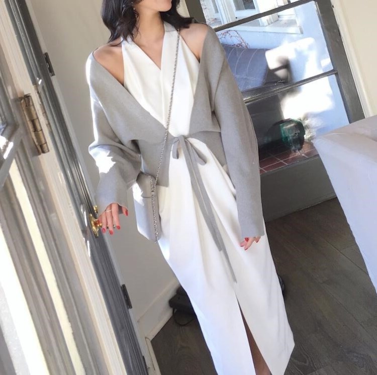 ASM2018春夏新品 氣質(zhì)設(shè)計(jì)款 綁帶防曬短款針織小開衫女