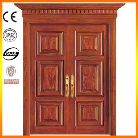 佛山原实木门 庭院双开大门 进户门 main entrance wood door