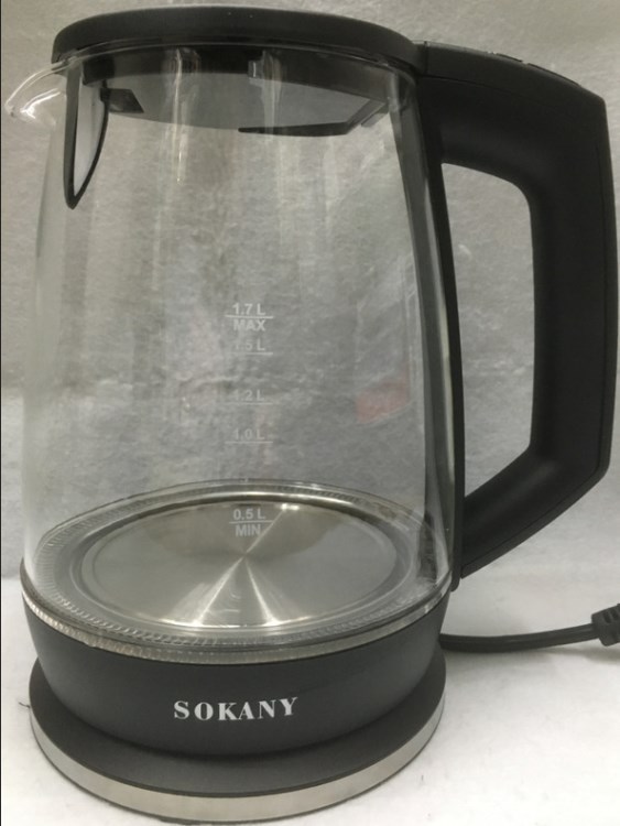 sokany807水壺電熱水壺玻璃自動(dòng)斷電歐洲英文包裝